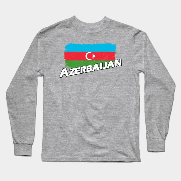 Azerbaijan flag Long Sleeve T-Shirt by PVVD